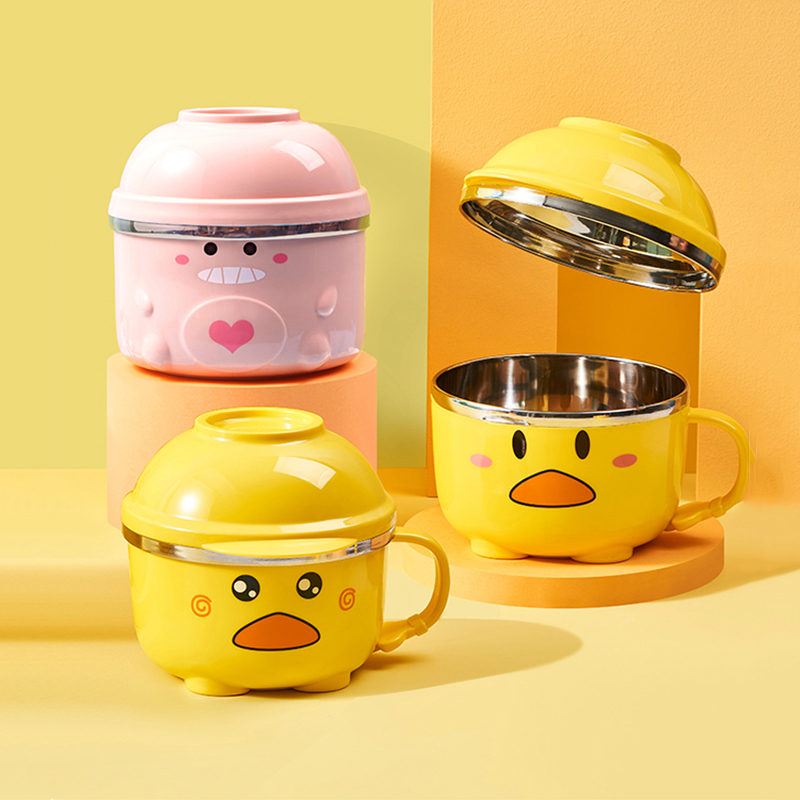 Meal Prep Bowl - 900/1200ml Cute Duck Ramen Bowl With