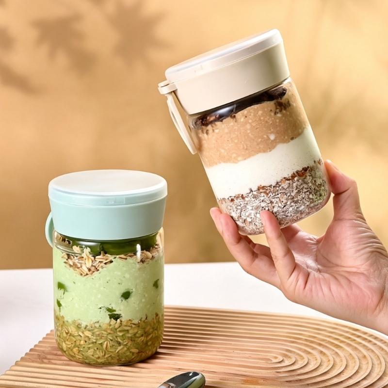 Meal Prep Overnight Oats - Overnight Oat Container with Lid,20Oz Overnight