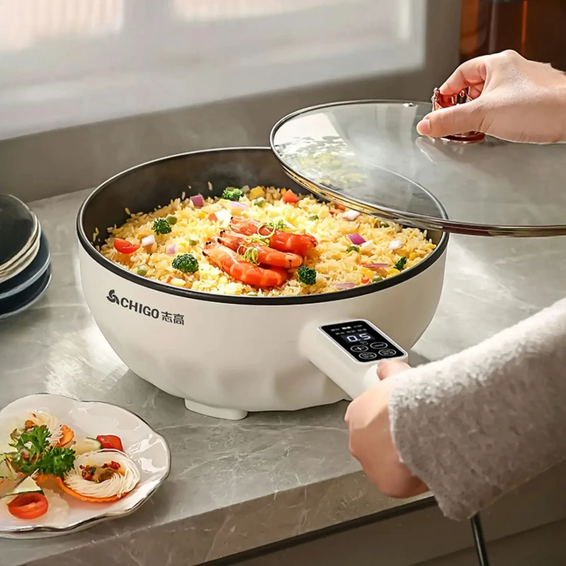 Meal Prep Kitchen - MultiFunction Electric Cooking Pot, NonStick Electric