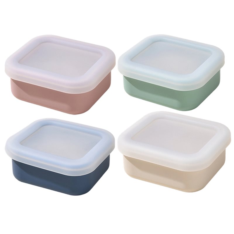 Meal Prep Ideas - AB33-4-Pack Silicone Freezer Molds With Lids