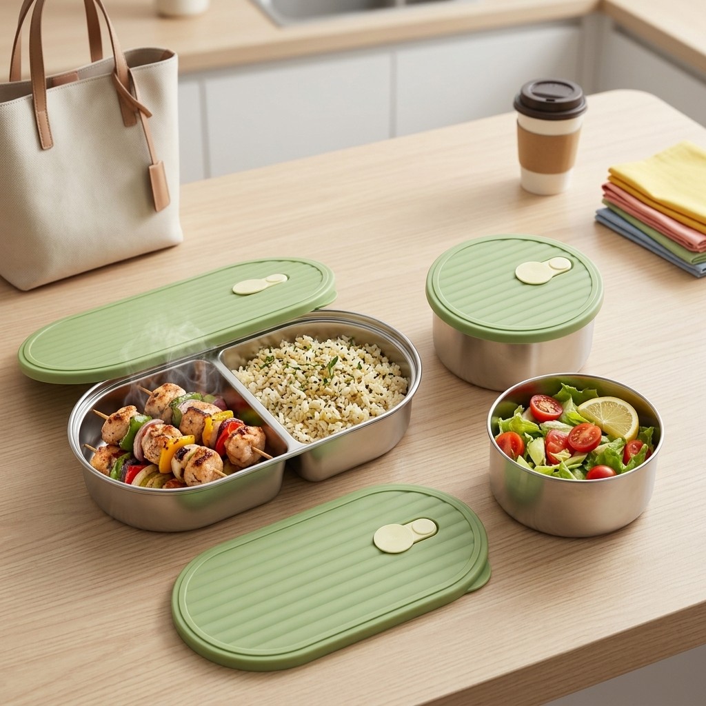 Microwavable 304 Stainless Ste - Meal Prep Ideas incelemesi ve fiyatı