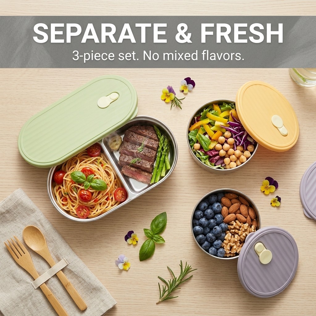 Microwavable 304 Stainless Ste - Meal Prep Ideas incelemesi ve fiyatı