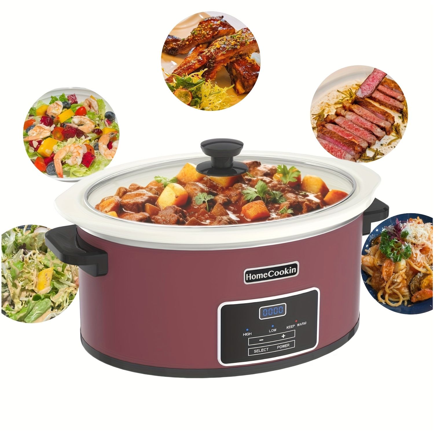 8-Quart Digital Slow Cooker wi - Meal Prep Simple incelemesi ve fiyatı