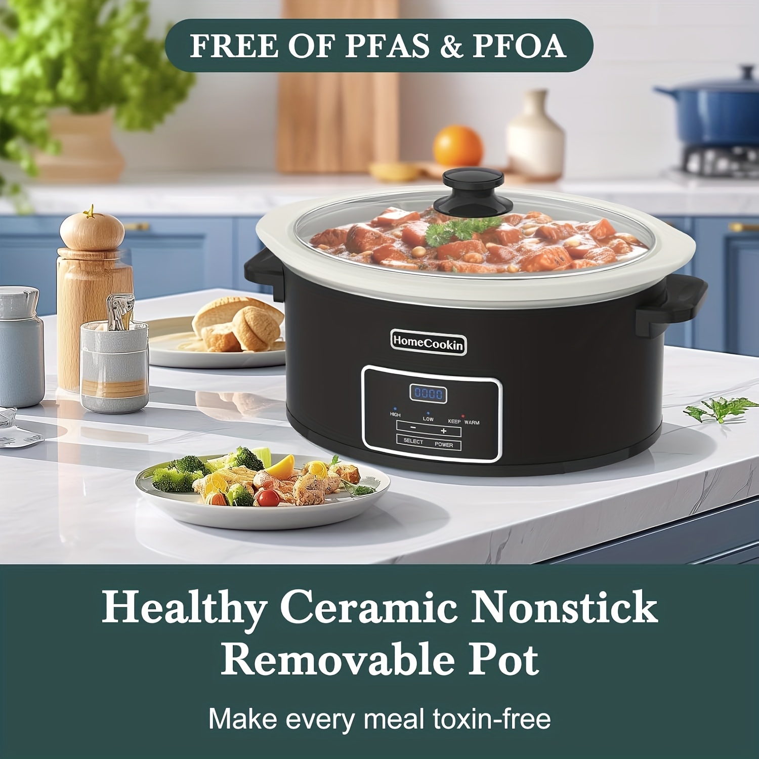8-Quart Digital Slow Cooker wi - Meal Prep Simple incelemesi ve fiyatı