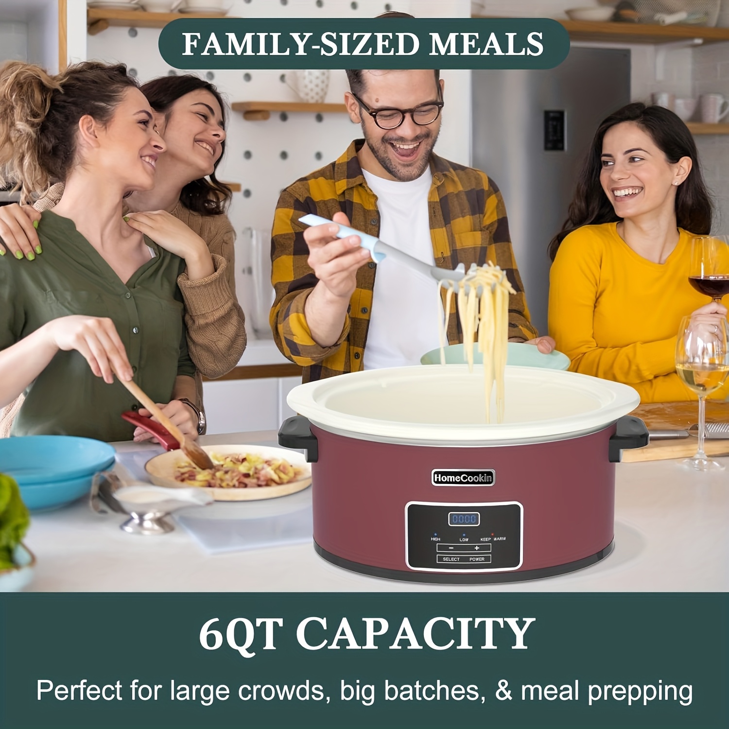 8-Quart Digital Slow Cooker wi - Meal Prep Simple incelemesi ve fiyatı