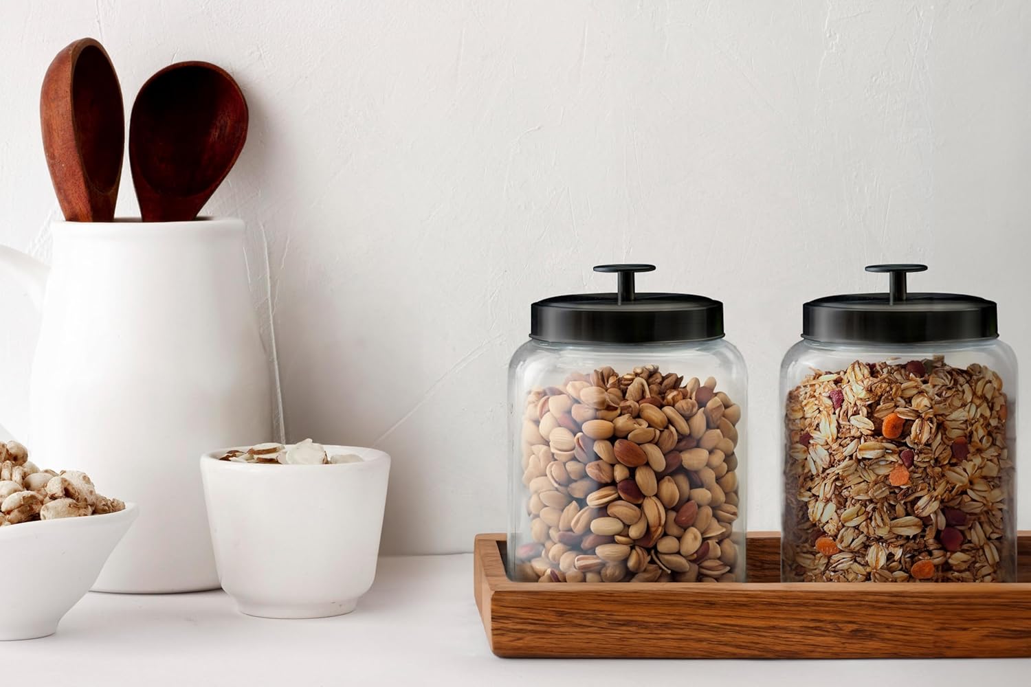 Glass Kitchen Canister Set, Fo - Glass Container Set incelemesi ve fiyatı