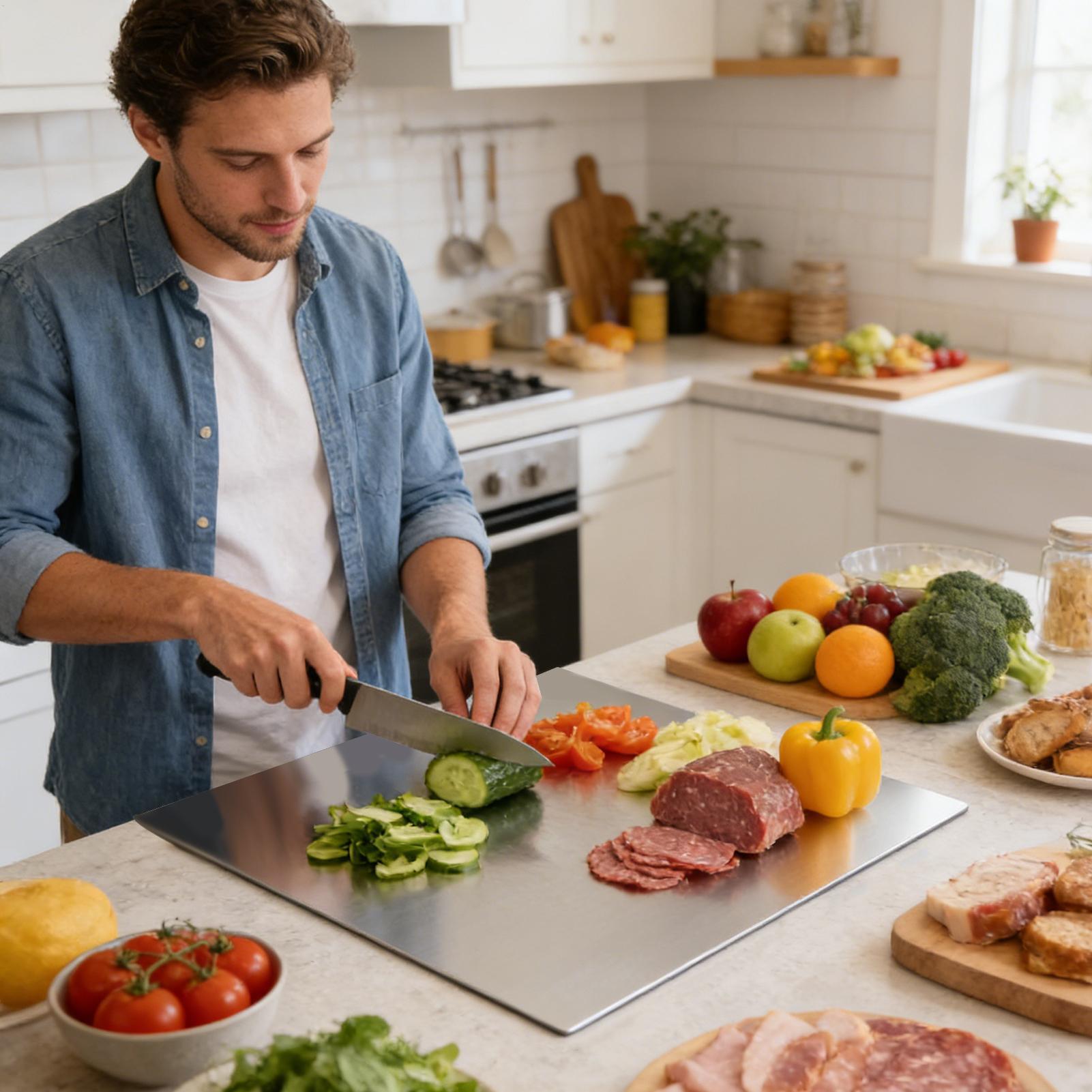 Stainless Steel Cutting Board  - Meal Prep Kitchen incelemesi ve fiyatı