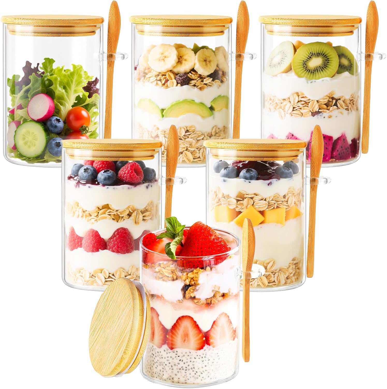 6 Pack Overnight Oats Containe - Meal Prep Overnight Oats incelemesi ve fiyatı