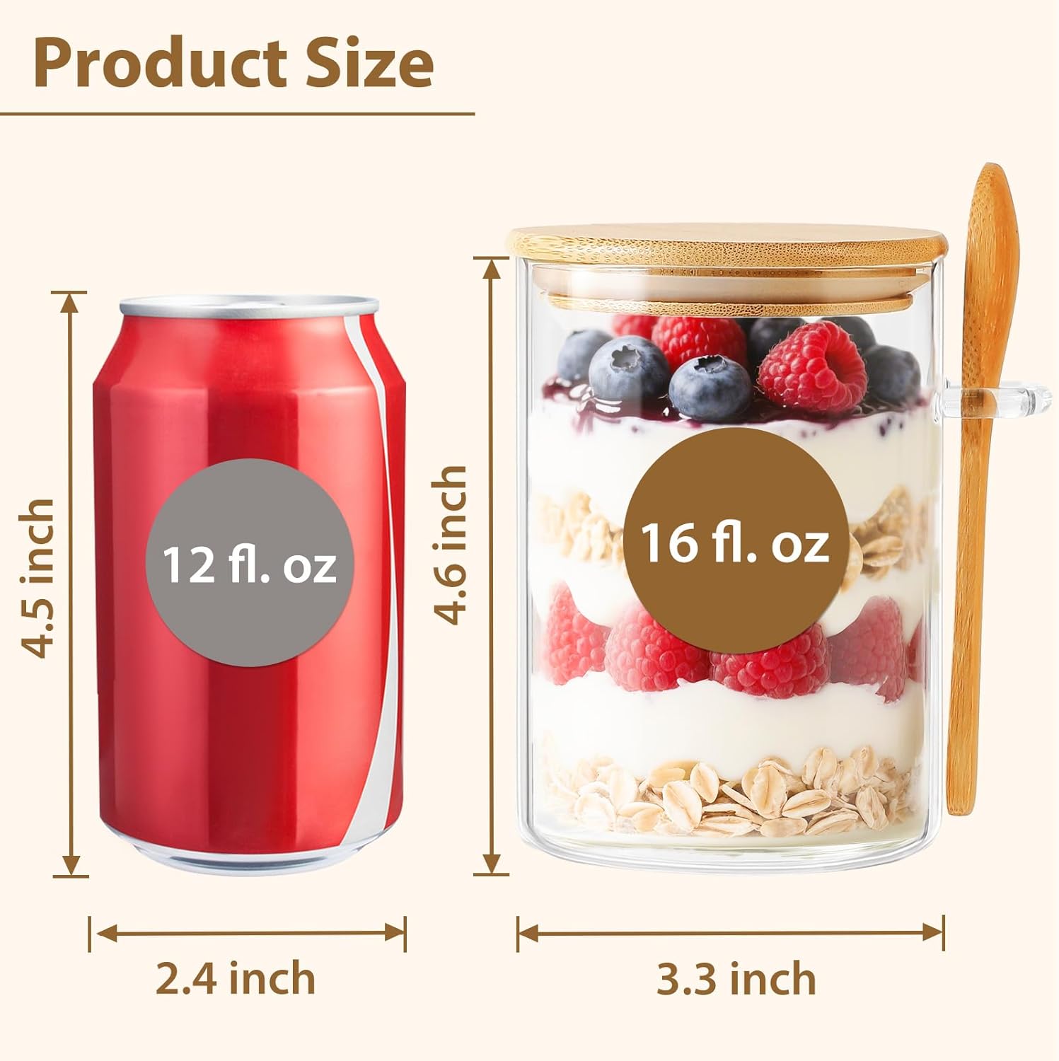 6 Pack Overnight Oats Containe - Meal Prep Overnight Oats incelemesi ve fiyatı