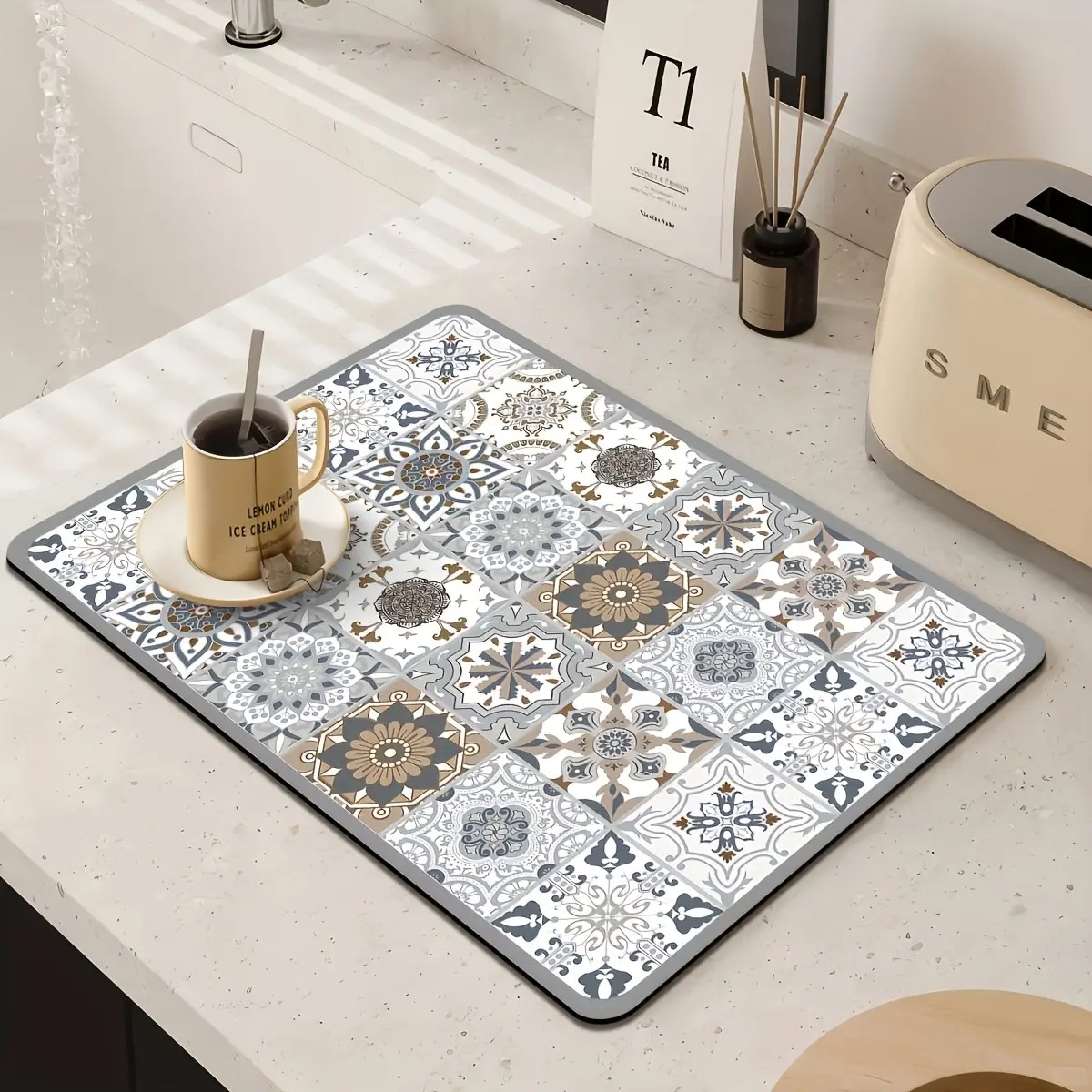 Kitchen Countertop Mat Vintage - Meal Prep Format incelemesi ve fiyatı