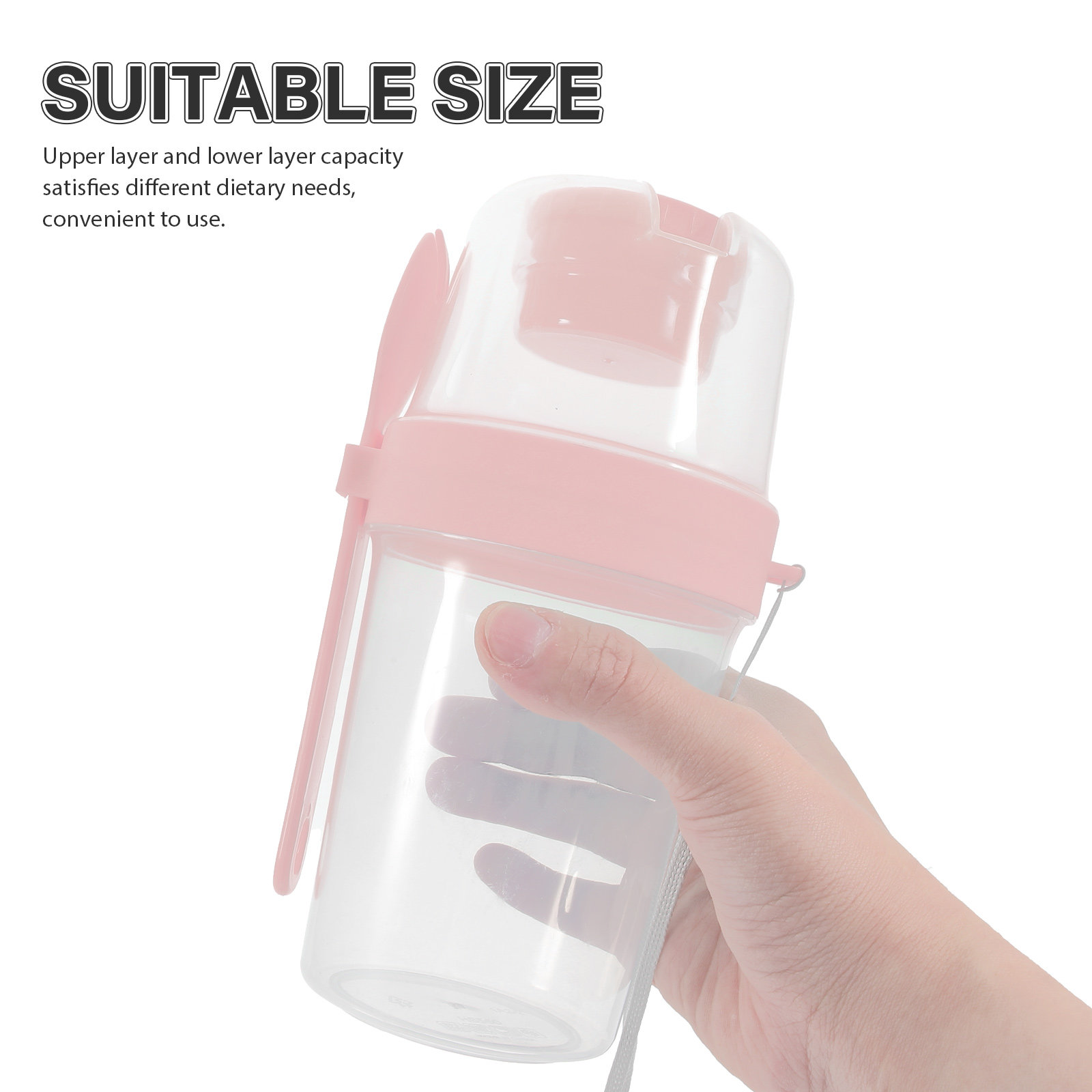 1Set Double-Layer Portable Sal - Meal Prep Overnight Oats incelemesi ve fiyatı