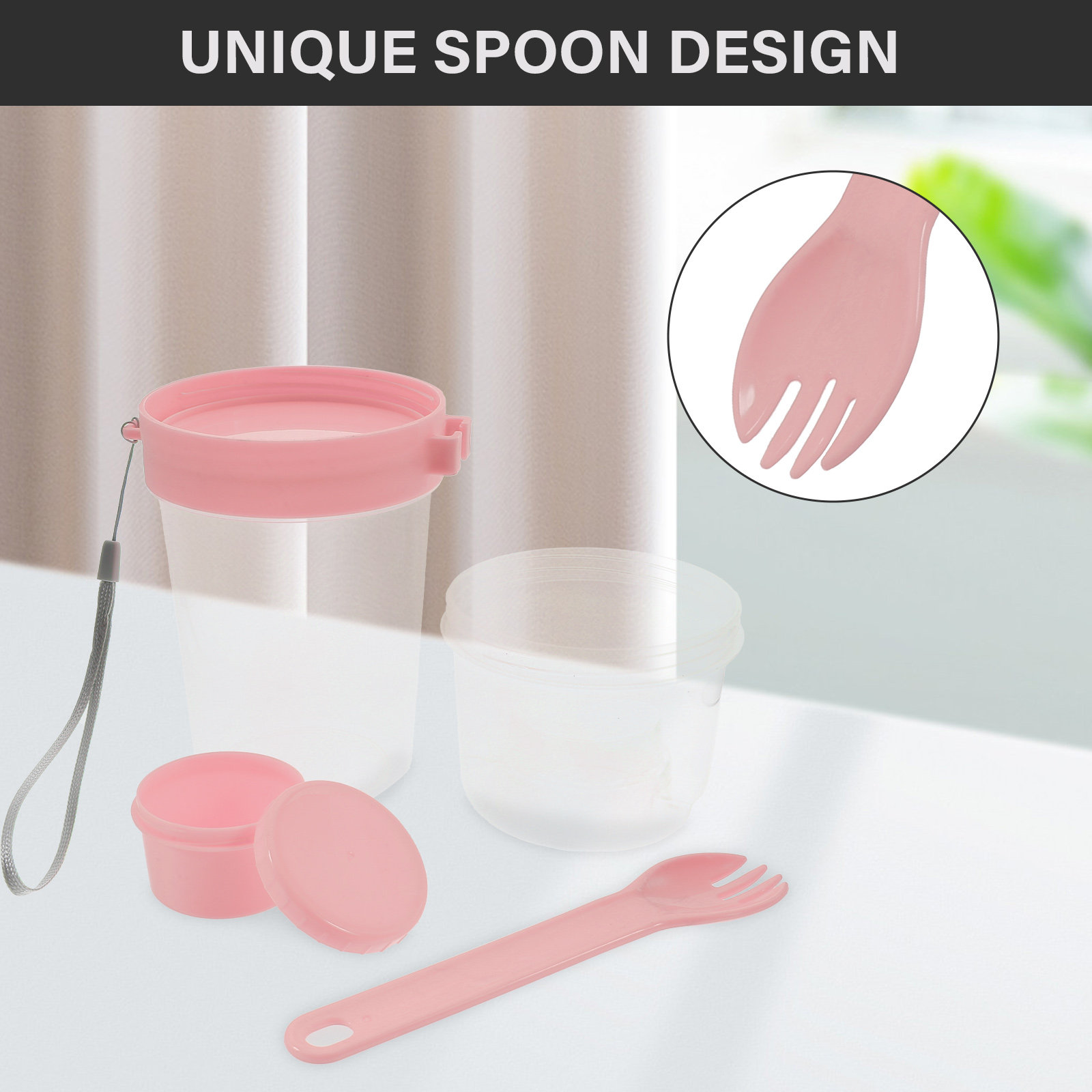 1Set Double-Layer Portable Sal - Meal Prep Overnight Oats incelemesi ve fiyatı