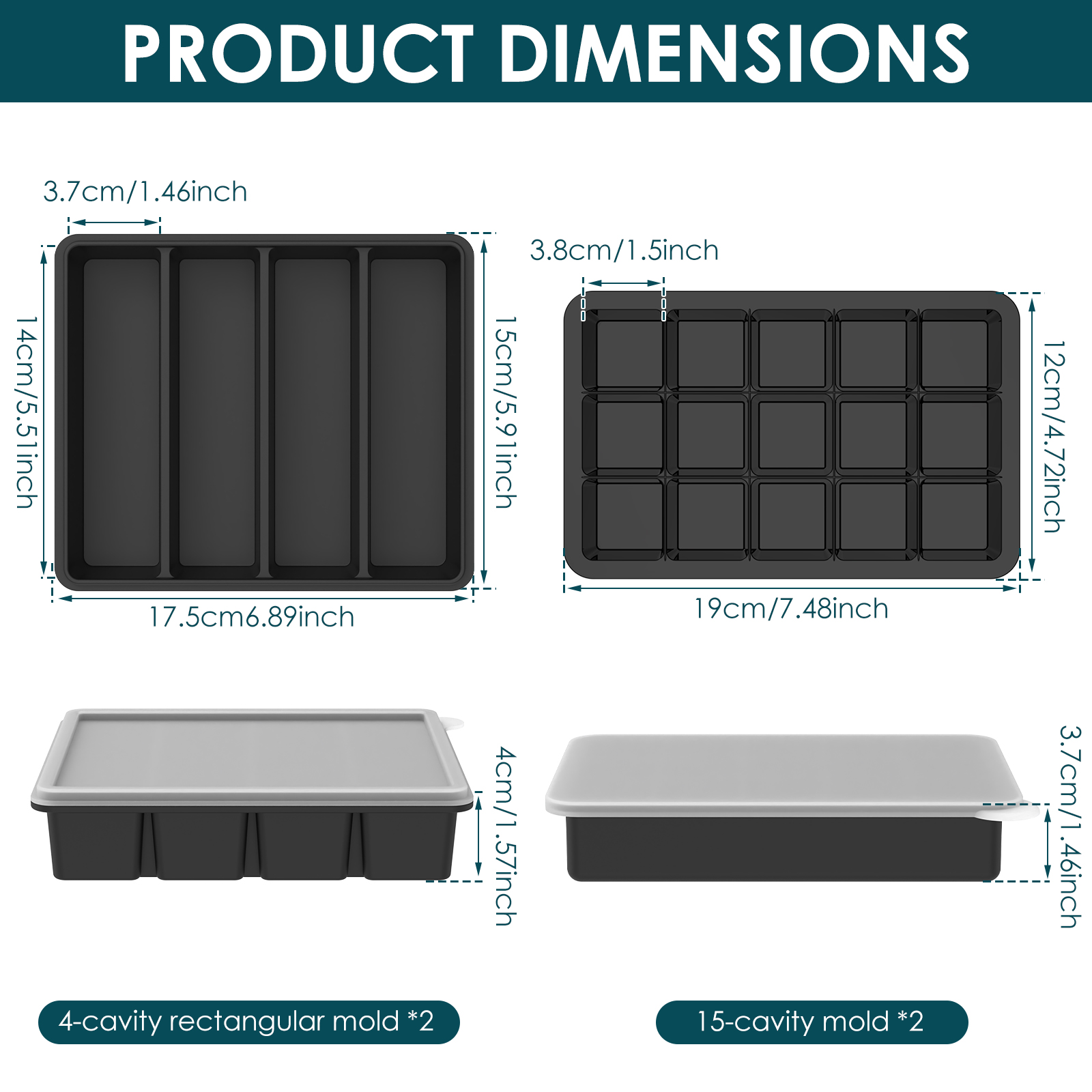 4 Pack Silicone Freezer Tray w - Meal Prep Ideas incelemesi ve fiyatı