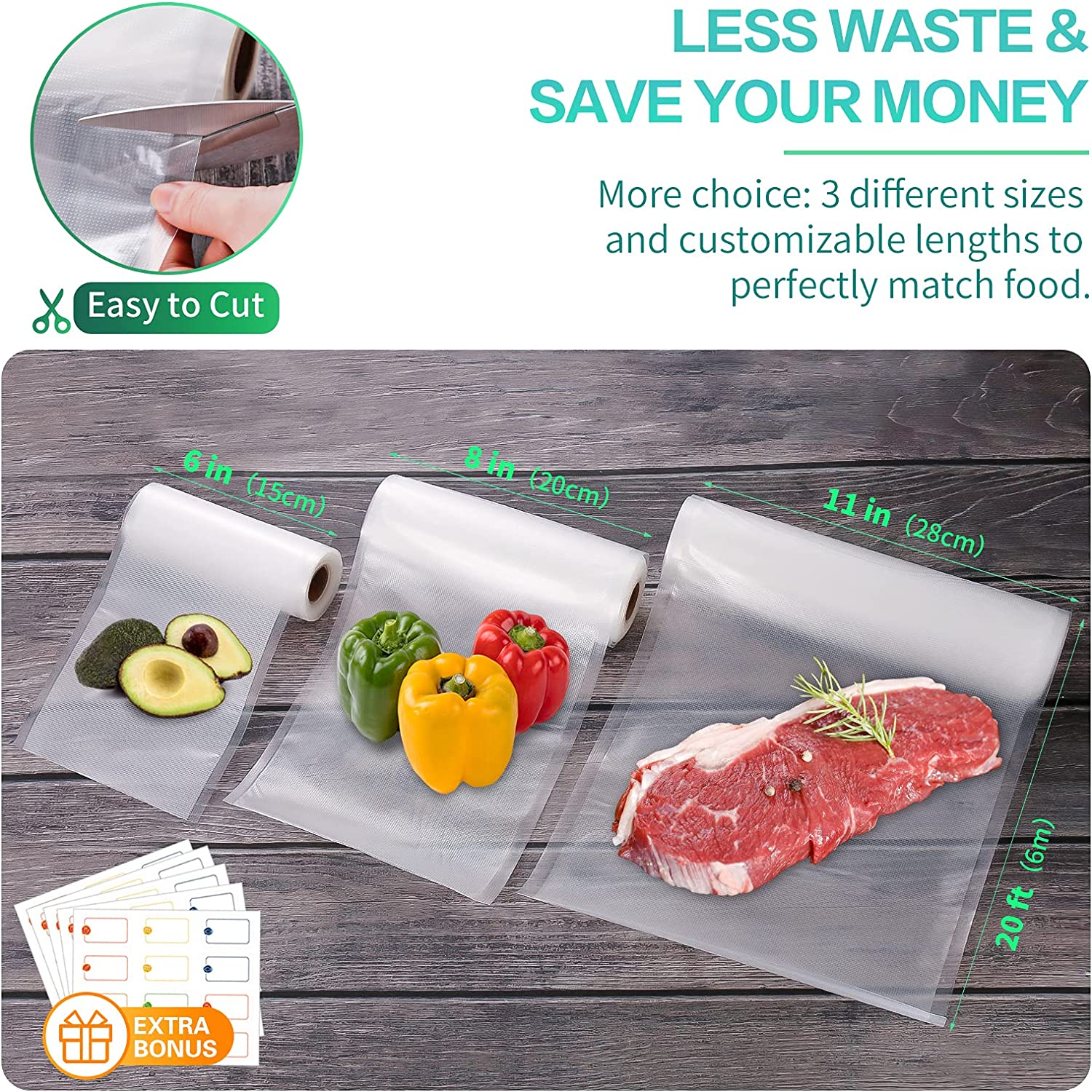 Kitchen Bags For Vacuum Food V - Meal Prep Vacuum Seal incelemesi ve fiyatı