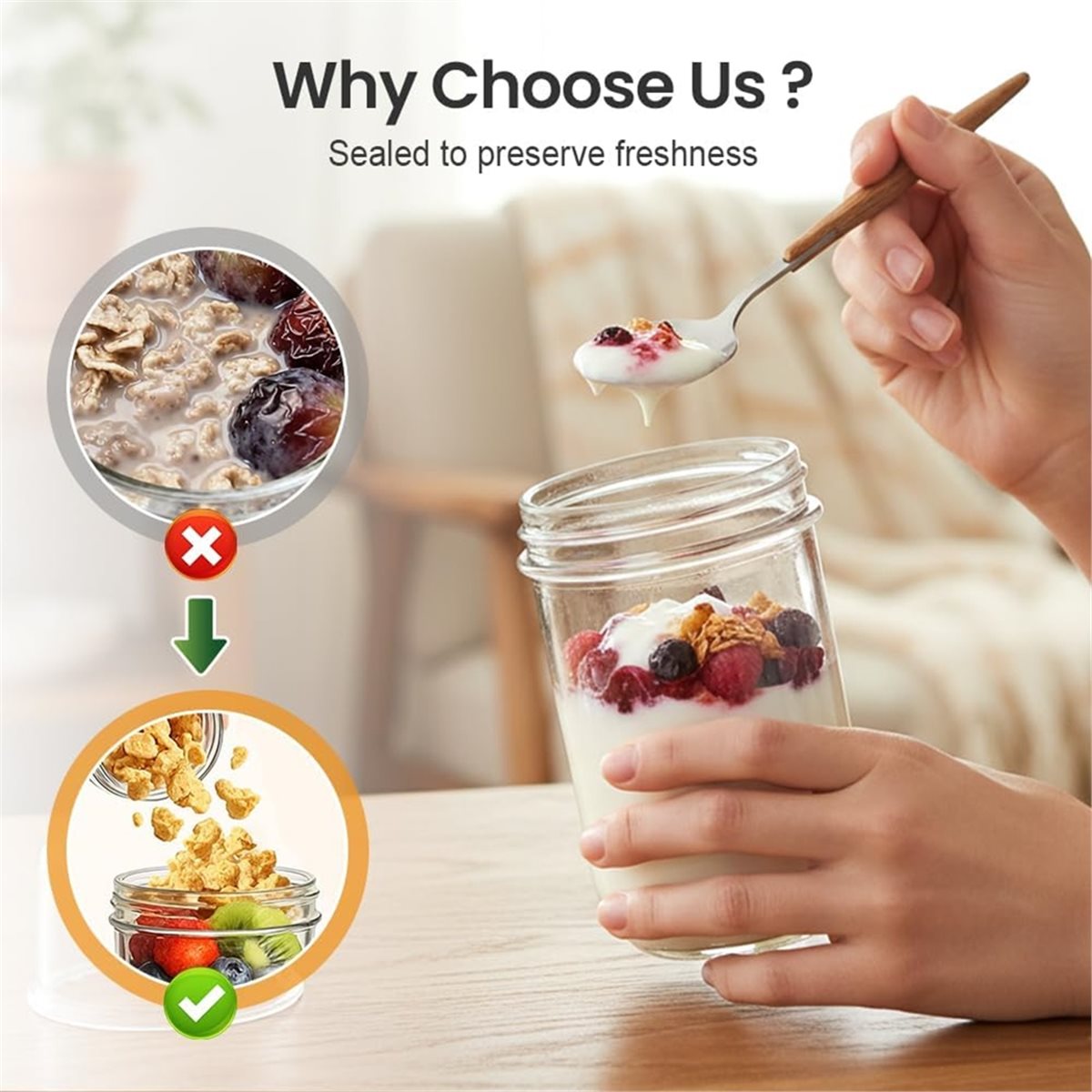 BAAE Overnight Oats Containers - Meal Prep Overnight Oats incelemesi ve fiyatı