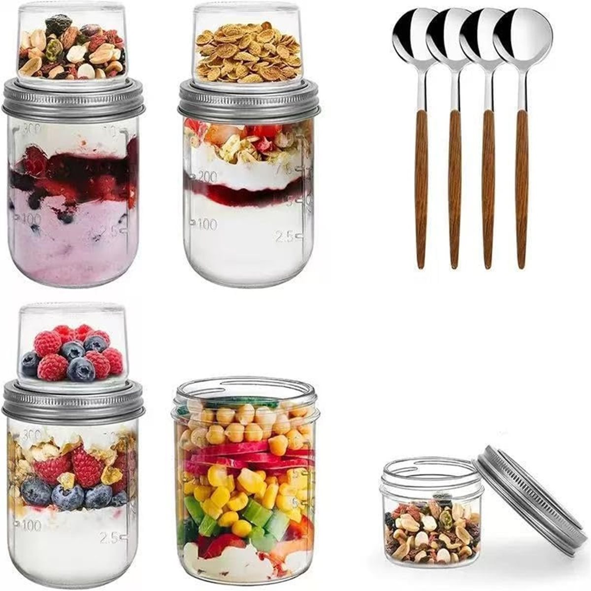 BAAE Overnight Oats Containers - Meal Prep Overnight Oats incelemesi ve fiyatı