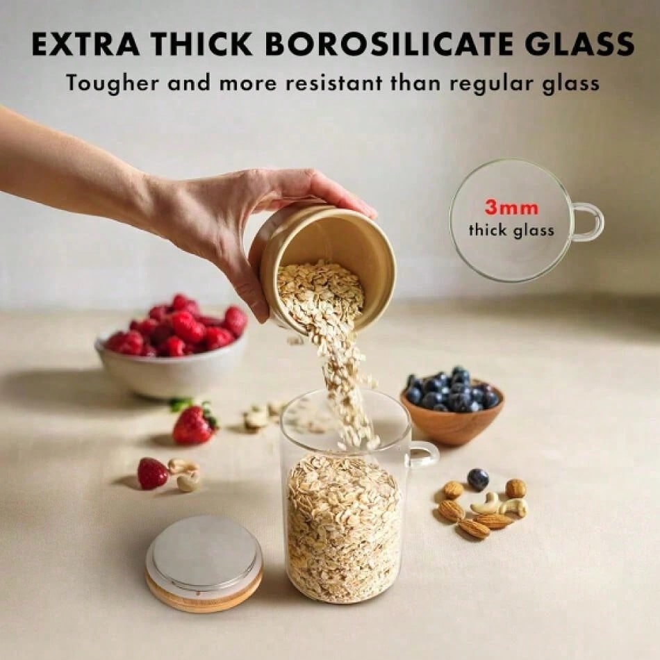 4 PCS Overnight Oats Container - Meal Prep Overnight Oats incelemesi ve fiyatı