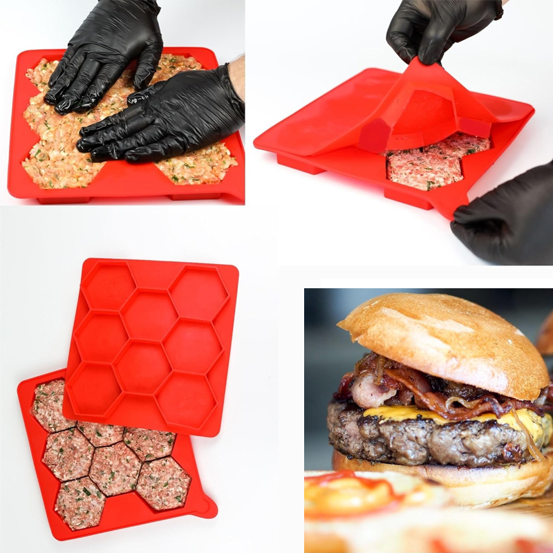 8 Hole Silicone Hamburger Pres - Meal Prep Ideas incelemesi ve fiyatı