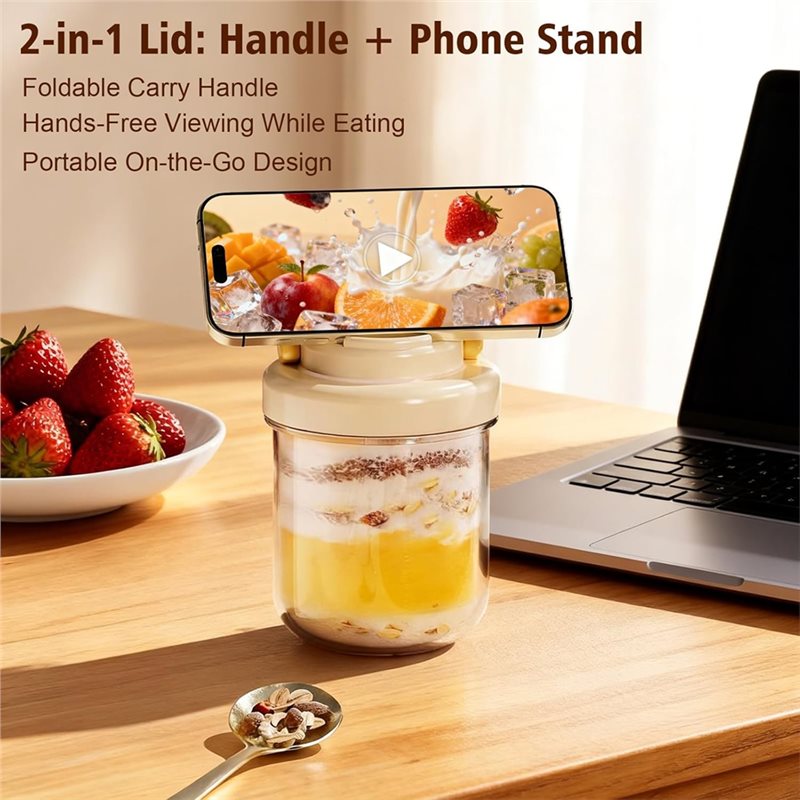【THANKSGIVING DAY】4 Pack 16 Oz - Meal Prep Overnight Oats incelemesi ve fiyatı