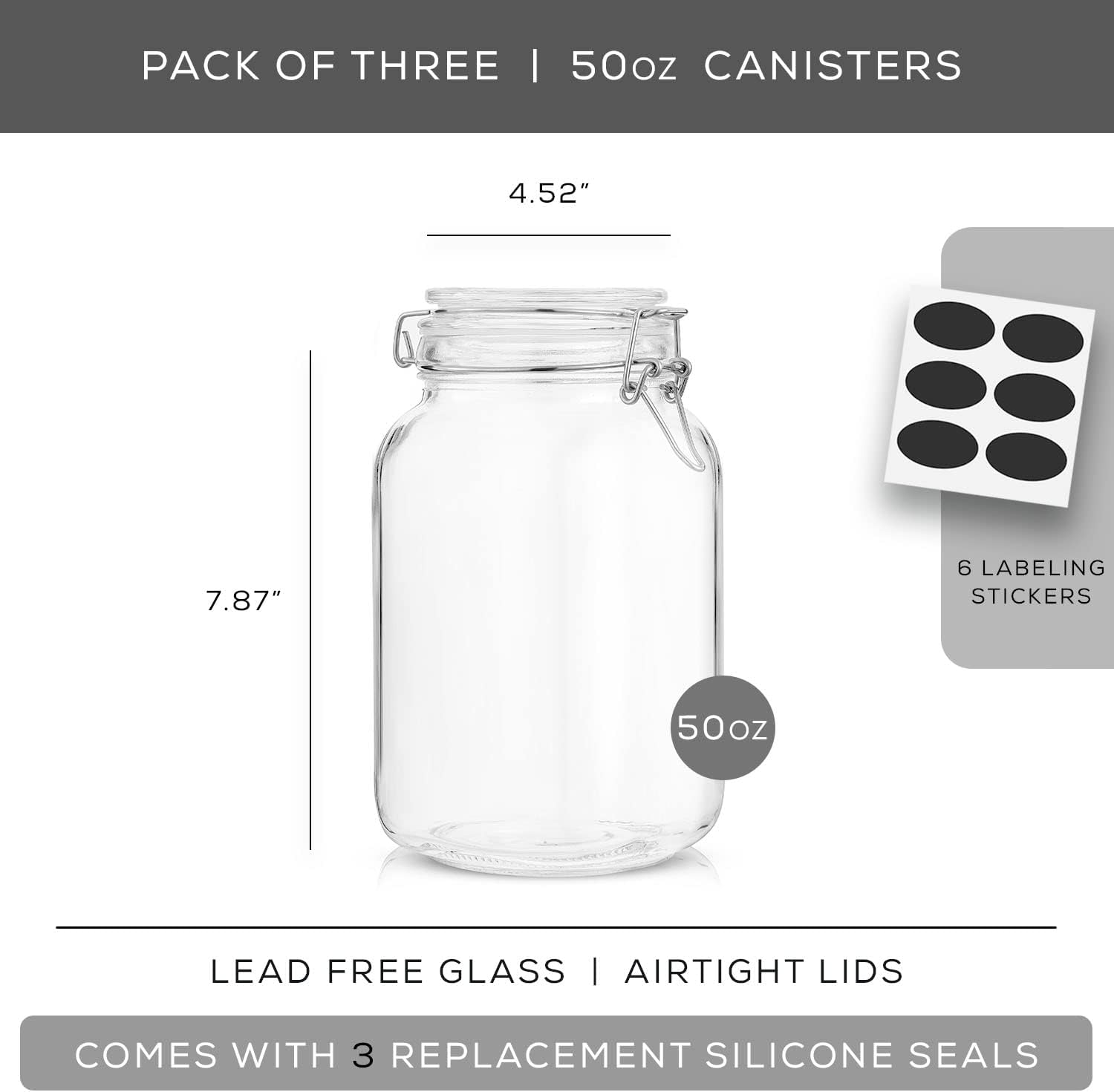 Airtight Glass Jars with Lids  - Glass Container Set incelemesi ve fiyatı