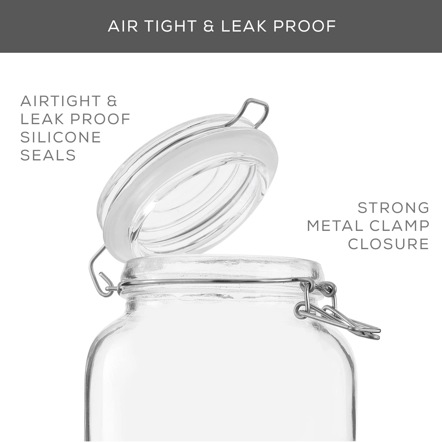 Airtight Glass Jars with Lids  - Glass Container Set incelemesi ve fiyatı
