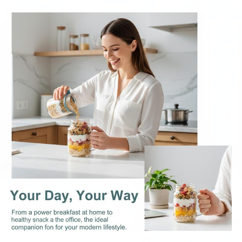 Glass Jar 500ml for Overnight  - Meal Prep Overnight Oats incelemesi ve fiyatı
