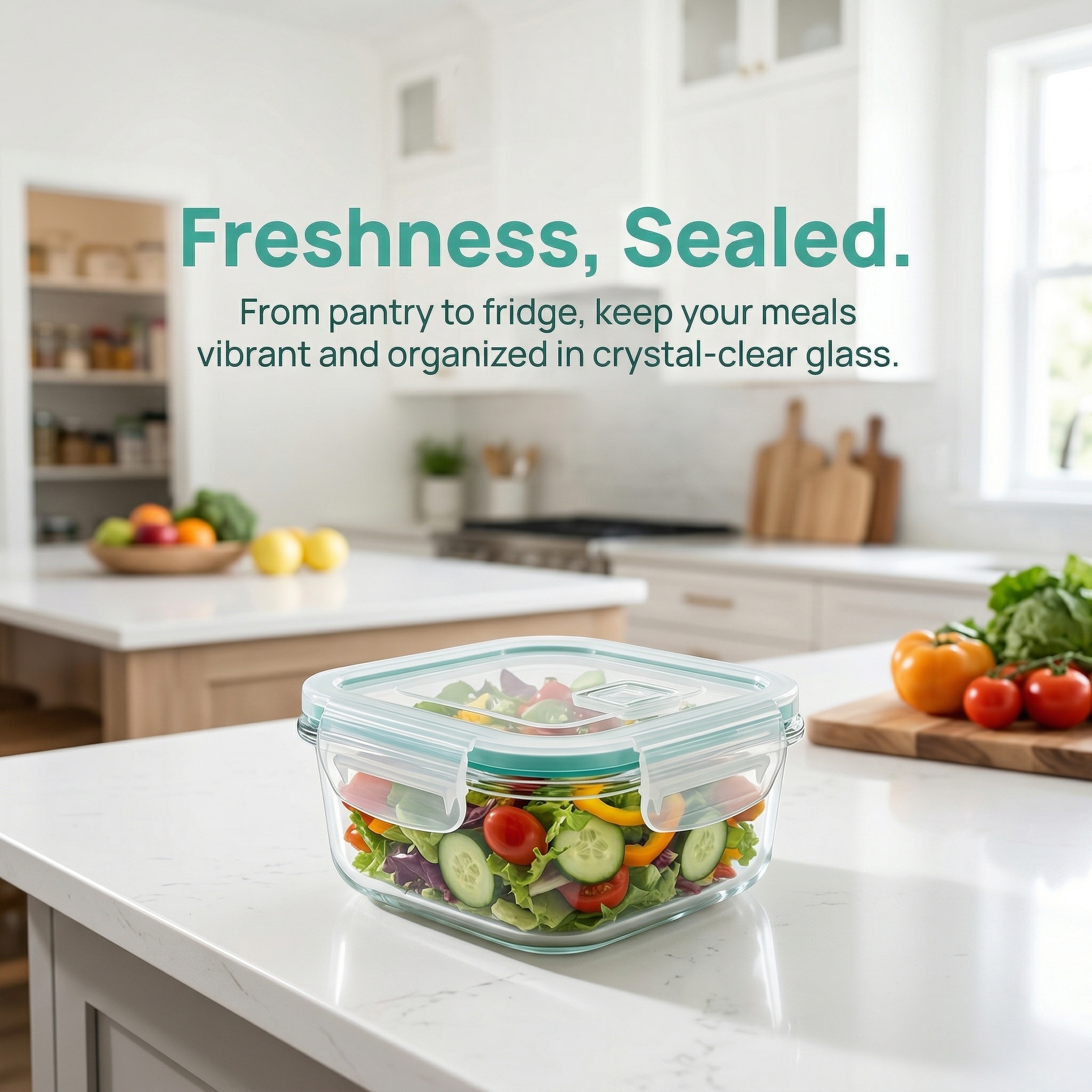 A set of 8 food storage contai - Glass Container Set incelemesi ve fiyatı