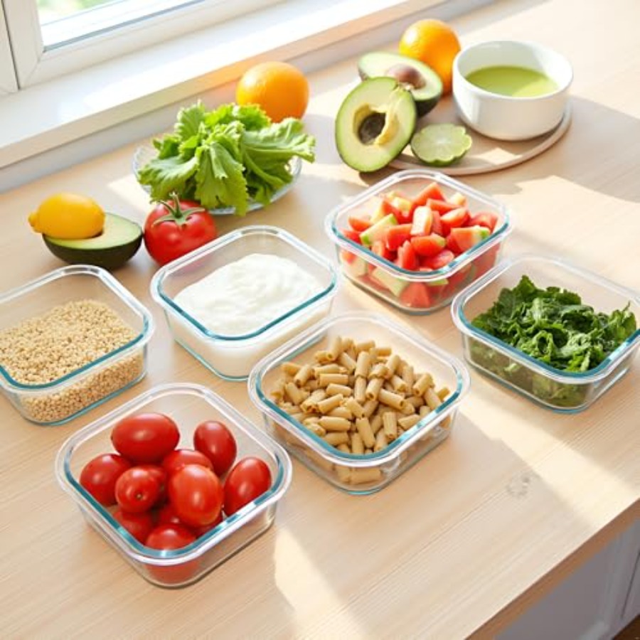 16oz Square Glass Food Storage - Meal Prep Bowl incelemesi ve fiyatı