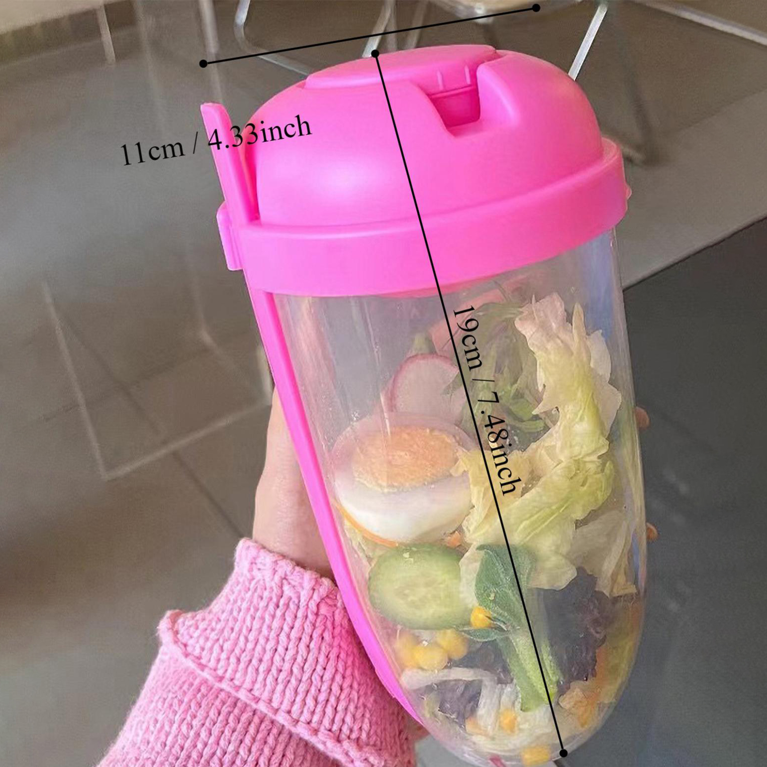 3In1 Portable Salad Cup Breakf - Meal Prep Bowl incelemesi ve fiyatı