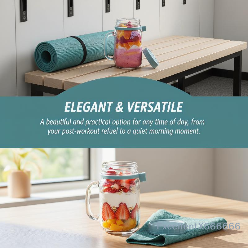 500ml Glass Container for Over - Meal Prep Overnight Oats incelemesi ve fiyatı