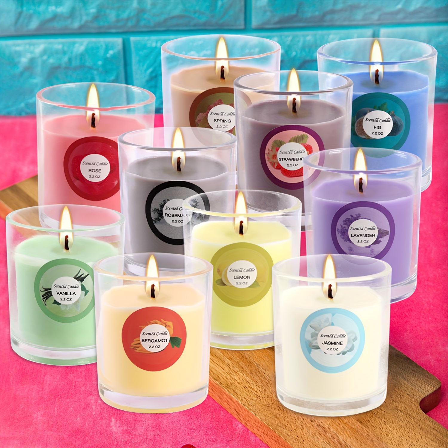 20 Packs Of Scented Candles, 1 - Glass Container Set incelemesi ve fiyatı