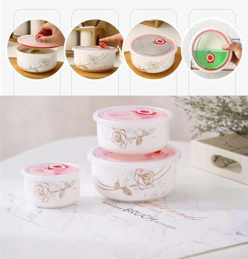 Three-piece set, fine bone chi - Meal Prep Bowl incelemesi ve fiyatı