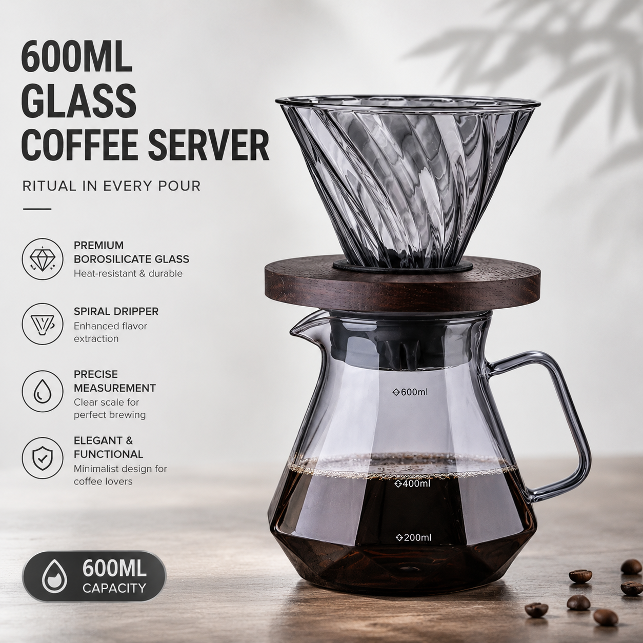 Magpie Glass Coffee Pot For V6 - Glass Container Set incelemesi ve fiyatı
