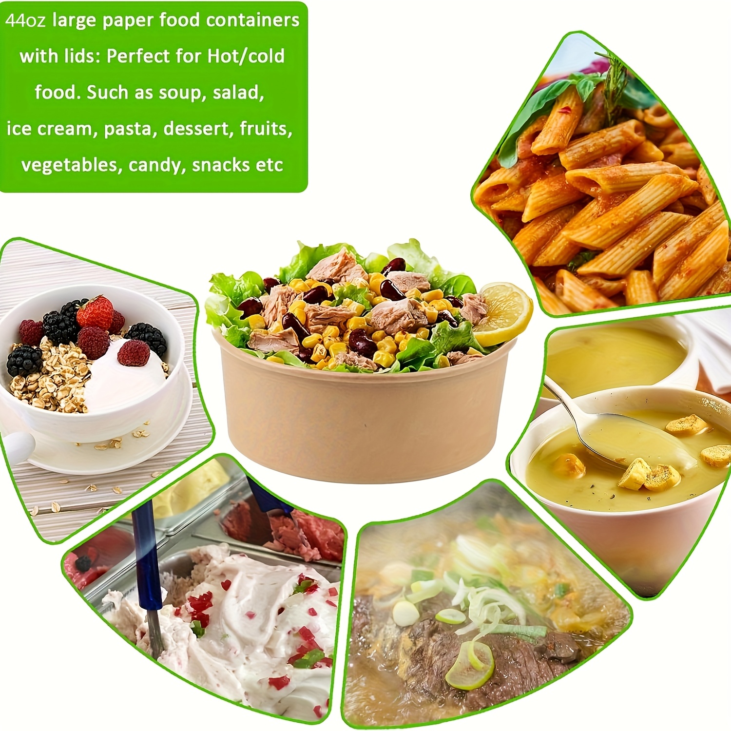 44Oz/1300Ml 25/50 Pack Paper B - Meal Prep Ideas incelemesi ve fiyatı