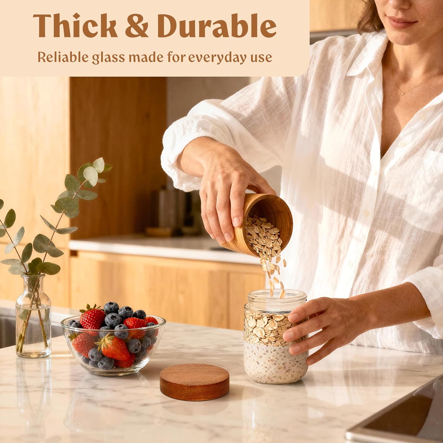 Overnight Oats Containers with - Meal Prep Overnight Oats incelemesi ve fiyatı