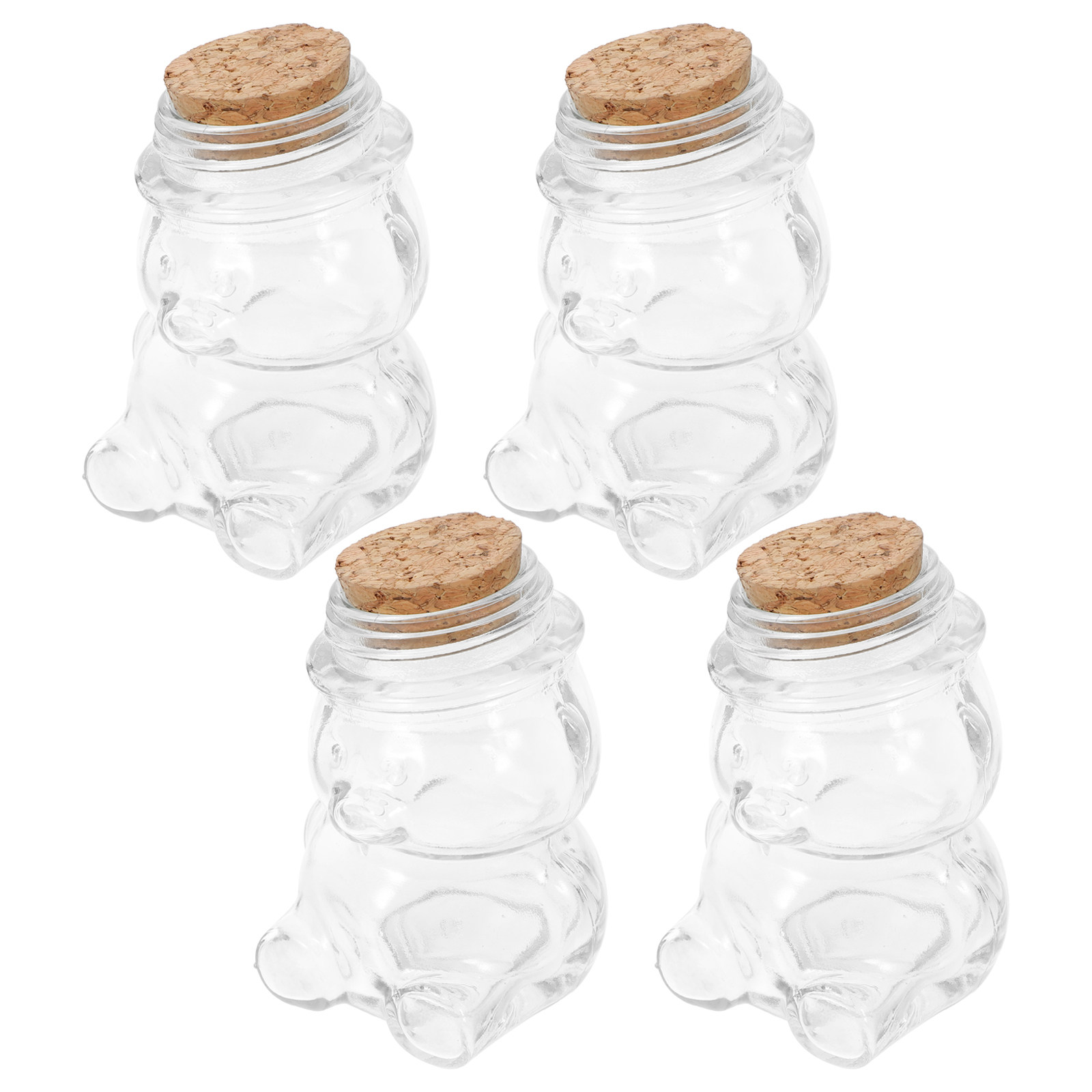 4Pcs Glass Candy Jar Set Trans - Glass Container Set incelemesi ve fiyatı