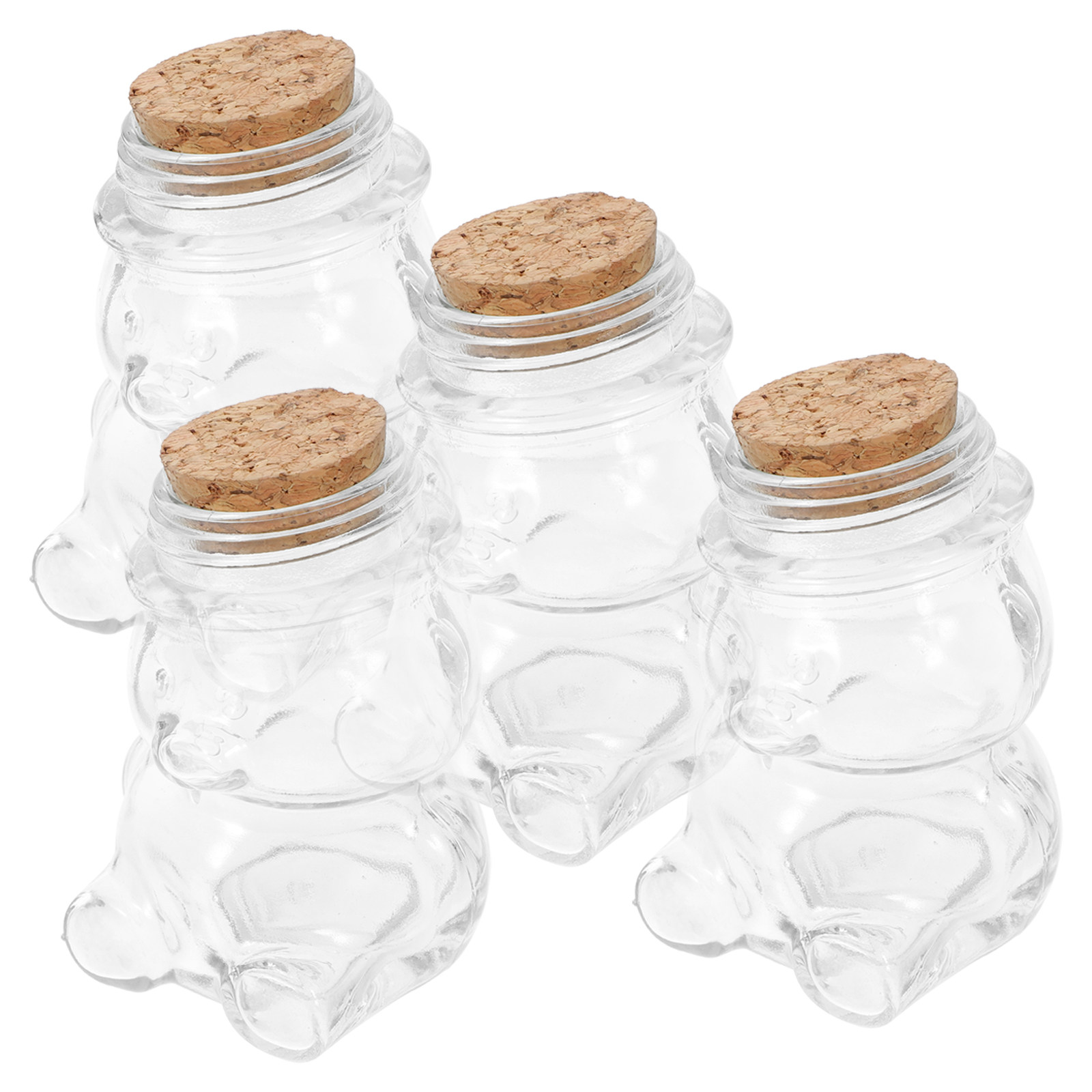 4Pcs Glass Candy Jar Set Trans - Glass Container Set incelemesi ve fiyatı