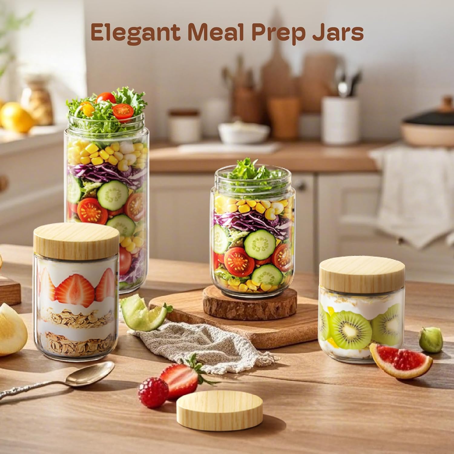 4 Pack 10oz Overnight Oats Con - Meal Prep Overnight Oats incelemesi ve fiyatı