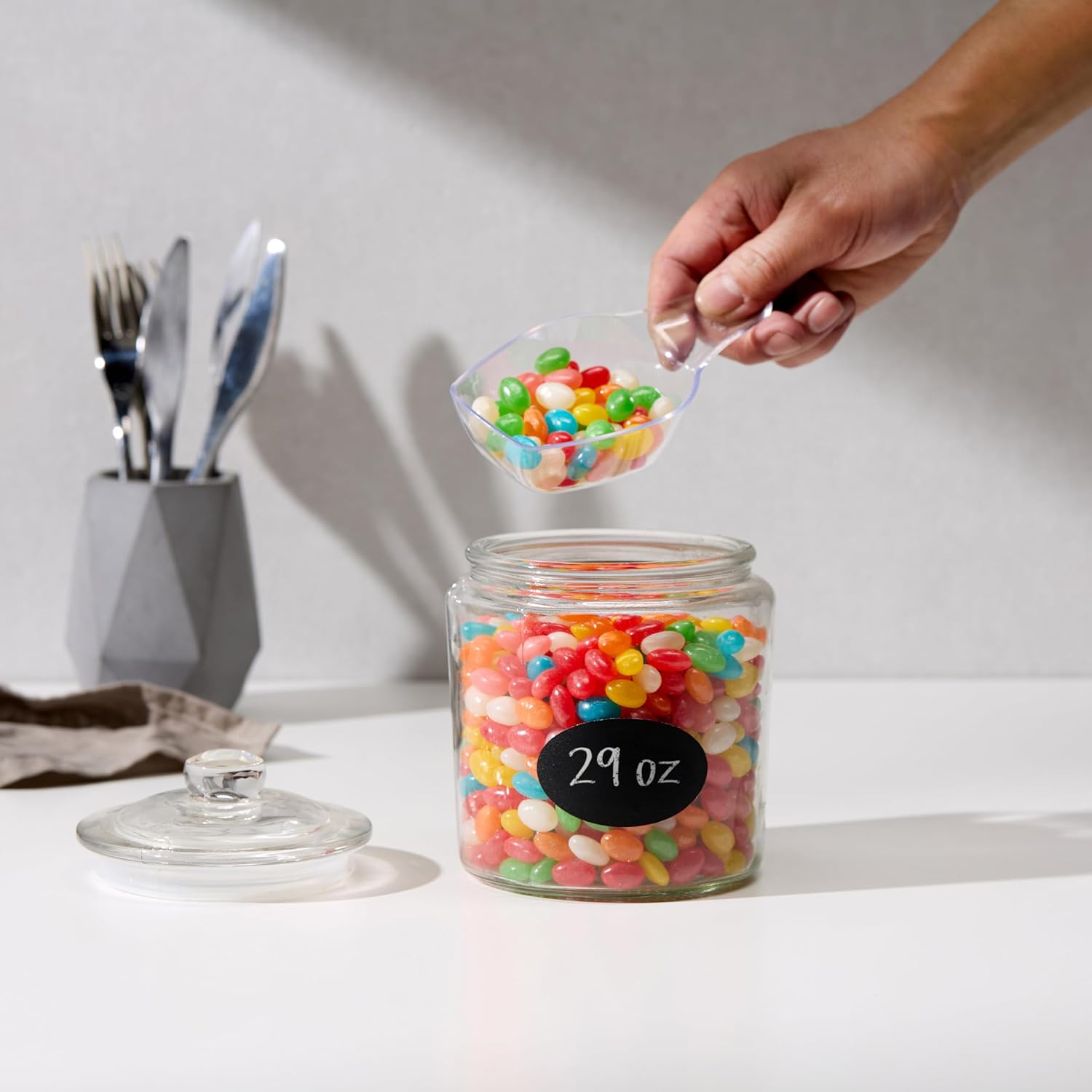 Glass Storage Jars with Lids - - Glass Container Set incelemesi ve fiyatı