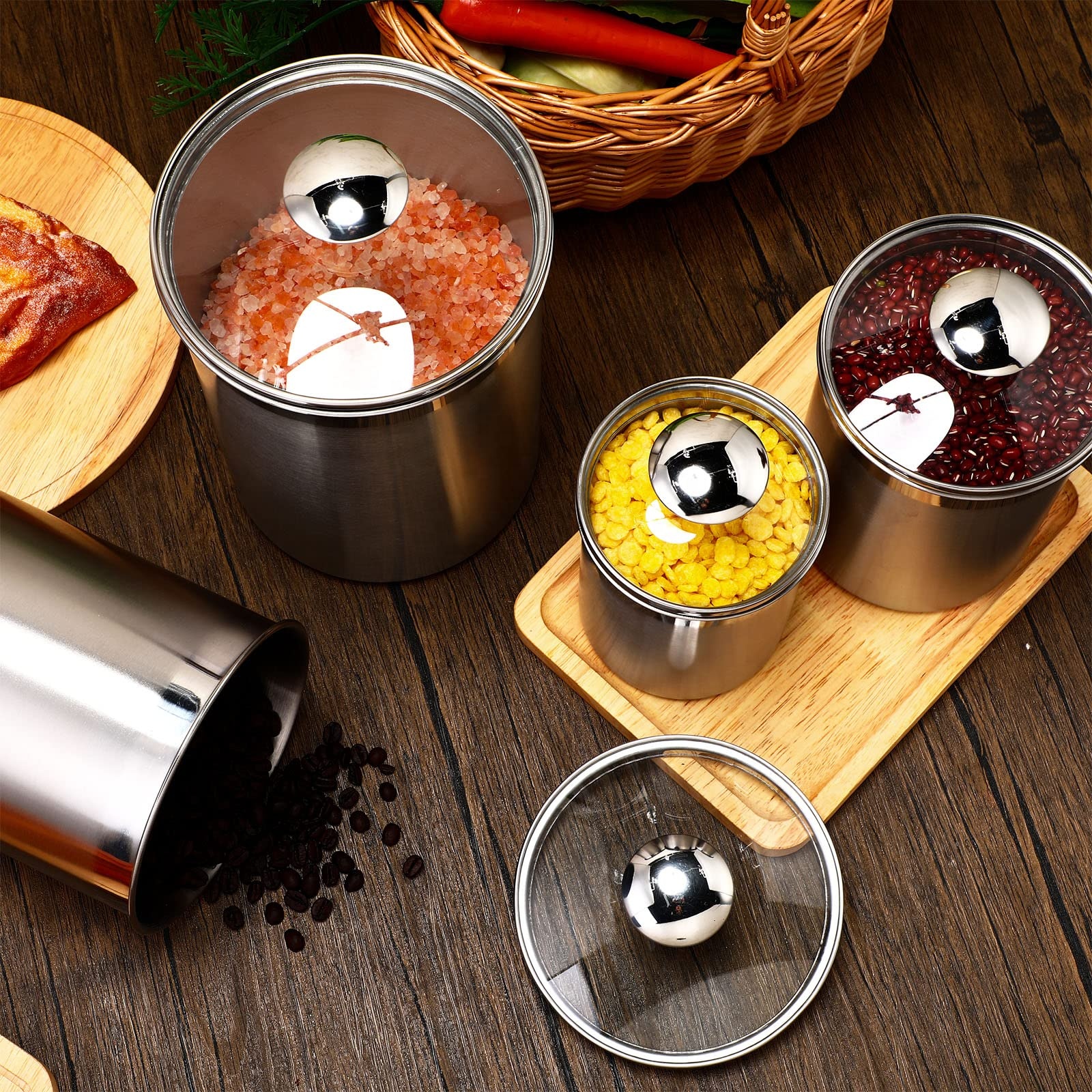 Food Storage Containers Tea Co - Glass Container Set incelemesi ve fiyatı