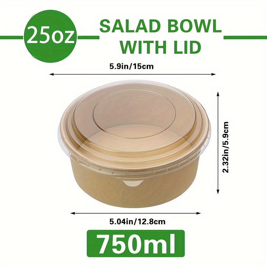 25Oz/750Ml 25/50 Pack Paper Bo - Meal Prep Bowl incelemesi ve fiyatı