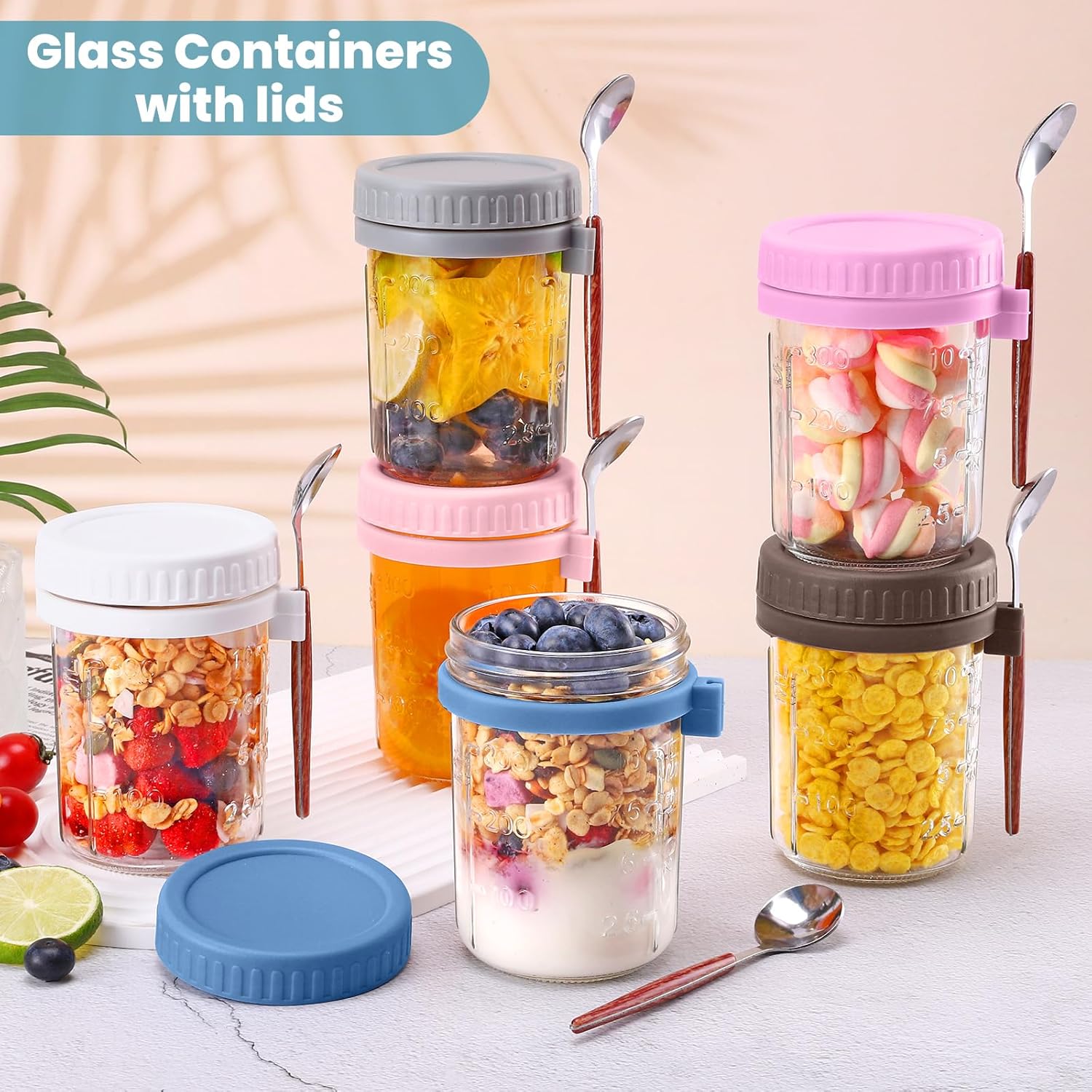 Overnight Oats Jars 16 oz with - Meal Prep Overnight Oats incelemesi ve fiyatı