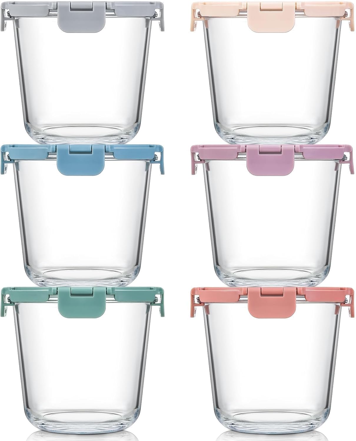 [UPGRADED LID] 6 Sets 3 Cup/24 - Glass Container Set incelemesi ve fiyatı