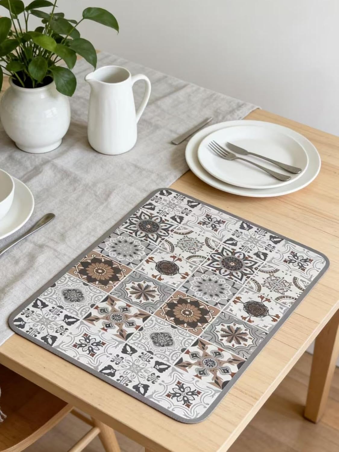 Kitchen Countertop Mat Vintage - Meal Prep Format incelemesi ve fiyatı