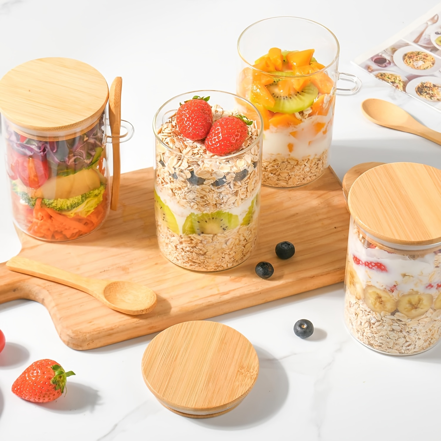 4/6pcs Dessert Bowl, Overnight - Meal Prep Overnight Oats incelemesi ve fiyatı
