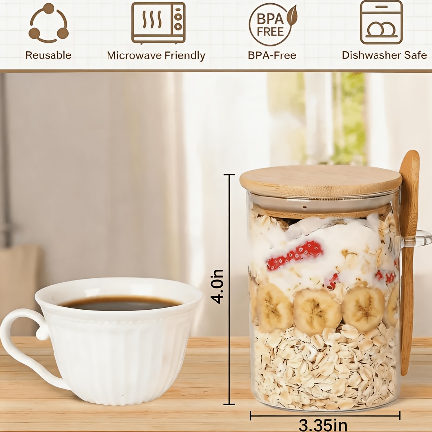 4/6pcs Dessert Bowl, Overnight - Meal Prep Overnight Oats incelemesi ve fiyatı