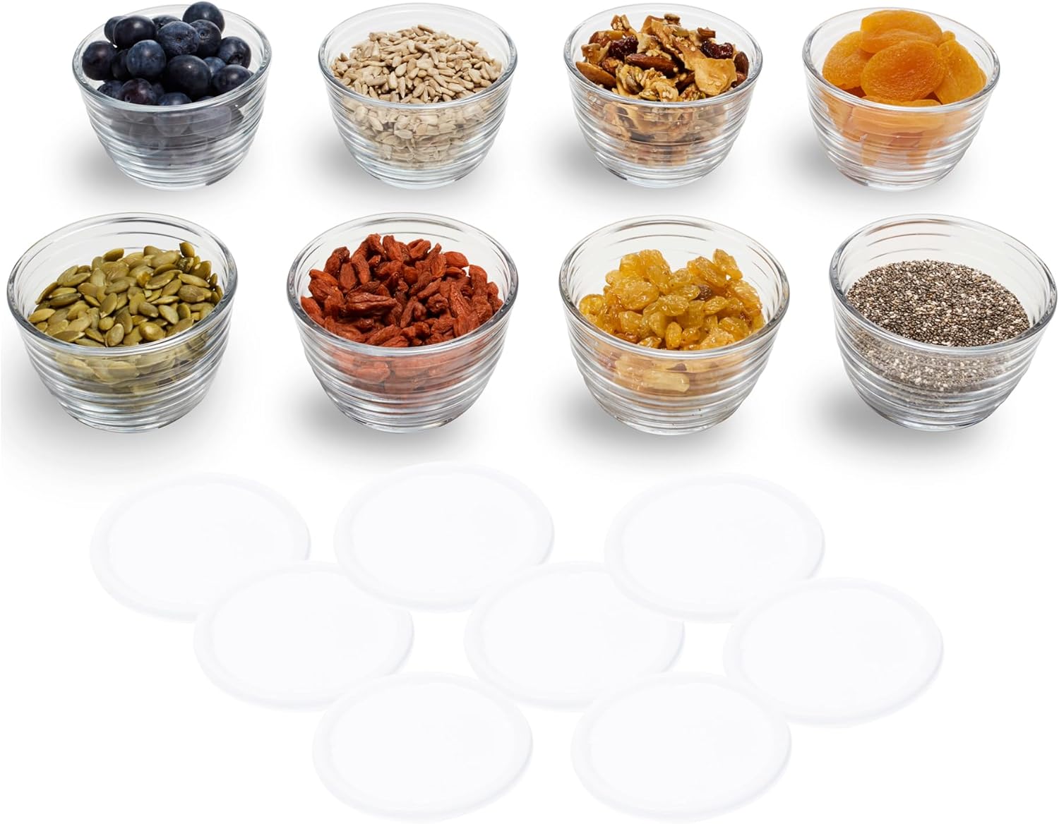 Small Glass Prep Bowls with Li - Meal Prep Bowl incelemesi ve fiyatı